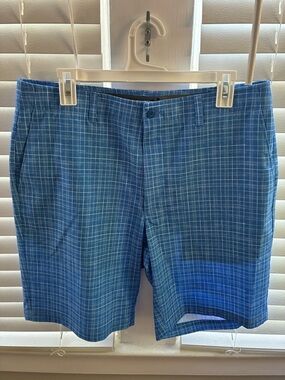 Grand Slam Men's Gray and Blue Golf Shorts